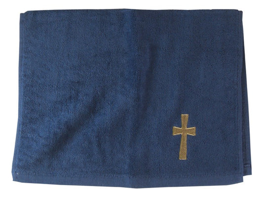 Towel-Pastor-Cross-Navy