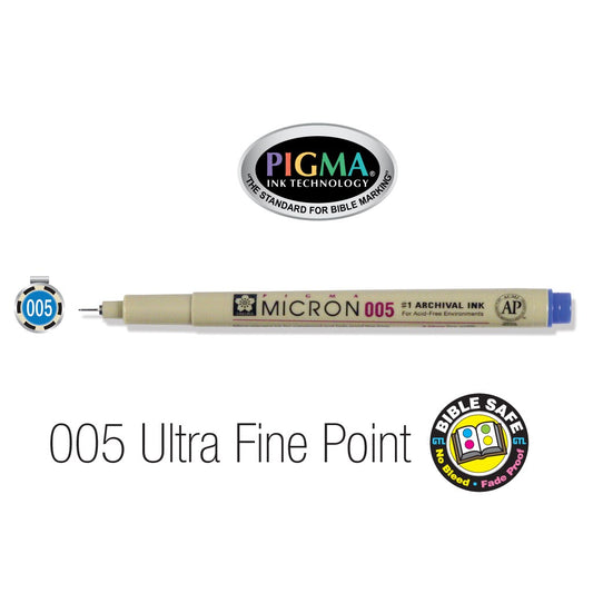 Pen-Pigma Micron Pen (005)-Blue