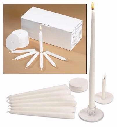 Candle-Candlelight Service Set w/50 Candles