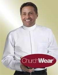 Clergy Shirt-Long Sleeve Banded Collar & French Cuff-16.5X36/37-White