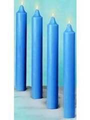 Candle-Advent Set-4 Blue (17" x 1 1/2")-51% Beeswax (#1154-04)