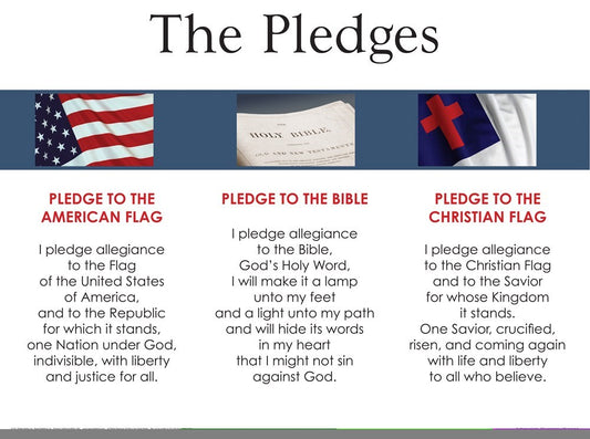 Chart-Pledges Wall (Laminated Sheet) (19" x 26")