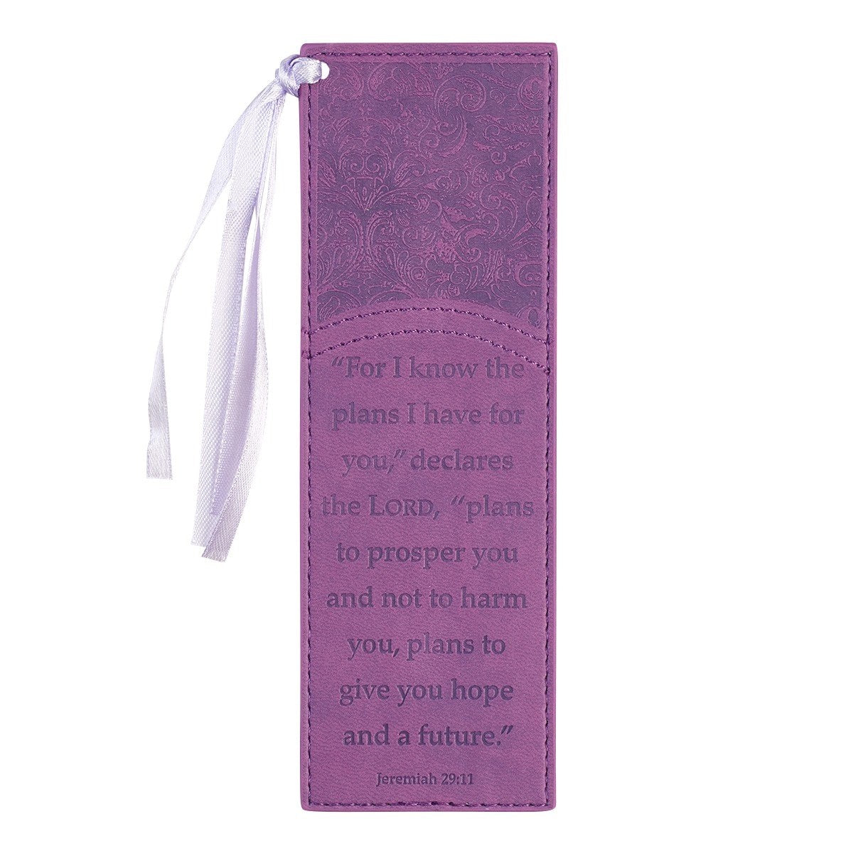 Bookmark-Pagemarker-I Know The Plans-Luxleather-Purple