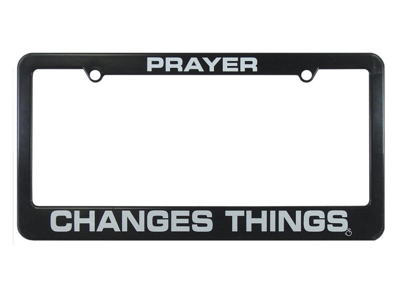 Auto Tag Frame-Prayer Changes Things-Black