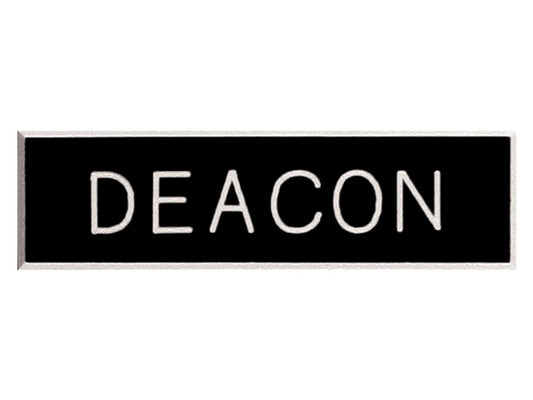 Badge-Deacon-Pin Back (5/8 x 2)-Plastic