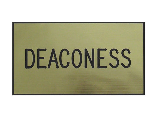 Badge-Deaconess-Magnetic-Gold/Black