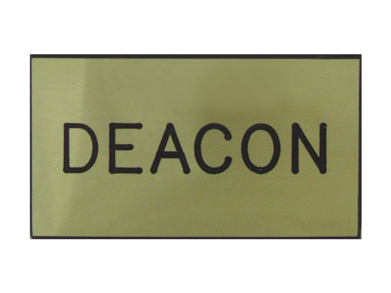 Badge-Deacon-Clip Back-Gold/Black