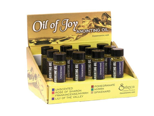 Anointing Oil-Unscented Boxed Display-1/4oz (Pack of 12)