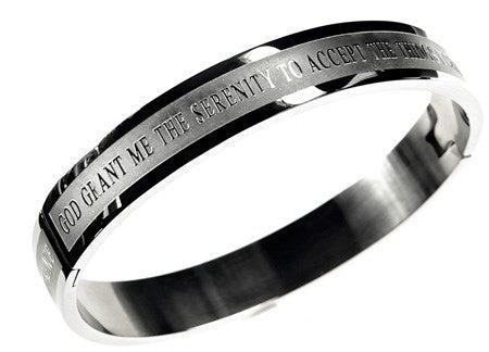 Bracelet-Bangle-Serenity (Matt 11:28) (7")