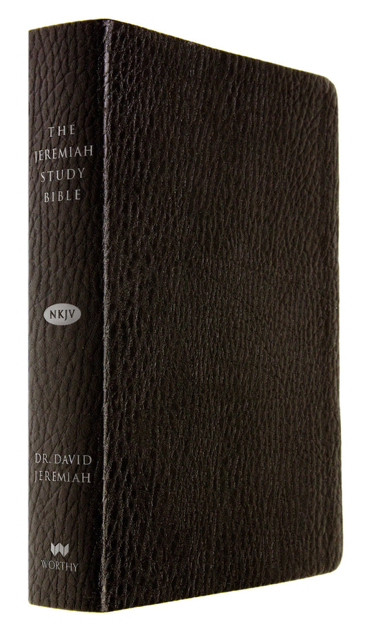 NKJV The Jeremiah Study Bible-Black Leatherluxe