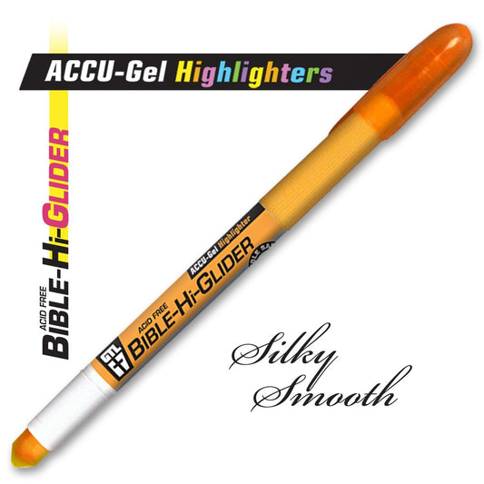 Highlighter-Accu-Gel Bible Hi-Glider-Orange (Bx/12)