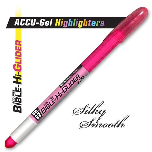 Highlighter-Accu-Gel Bible Hi-Glider-Pink (Bx/12)