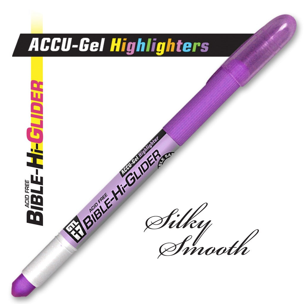 Highlighter-Accu-Gel Bible Hi-Glider-Violet (Bx/12)