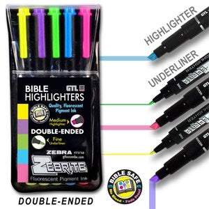 Highlighter-Zebrite Carded (Set Of 5)