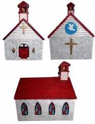 Sunday School-Heavy Church Bank Resin Boxed