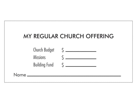 Offering Envelope-Regular Offering/3 Fund (Pack Of 100)