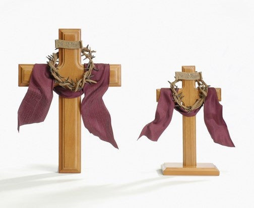 Table Cross-Crown Of Thorns (7.5")