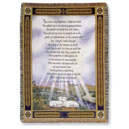 Throw-23rd Psalm-Tapestry (50" x 60")