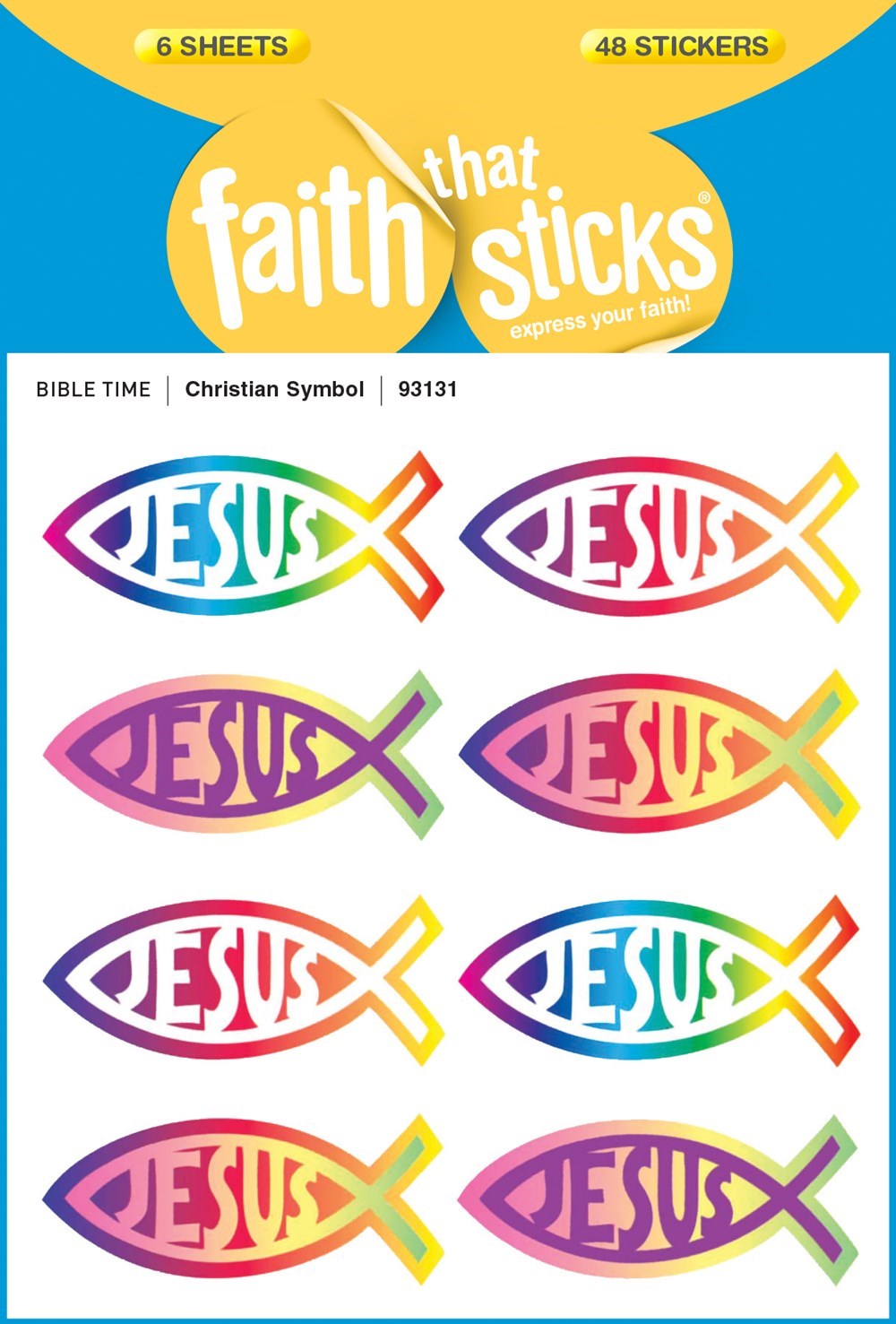 Sticker-Christian Symbol (6 Sheets) (Faith That Sticks)