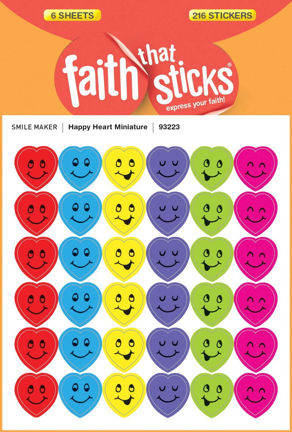 Sticker-Happy Heart Miniatures (6 Sheets) (Faith That Sticks)