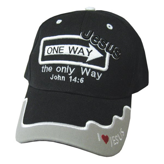 Cap-One Way-Jesus-Black