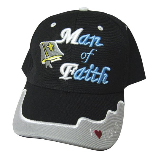 Cap-Man Of Faith-Black