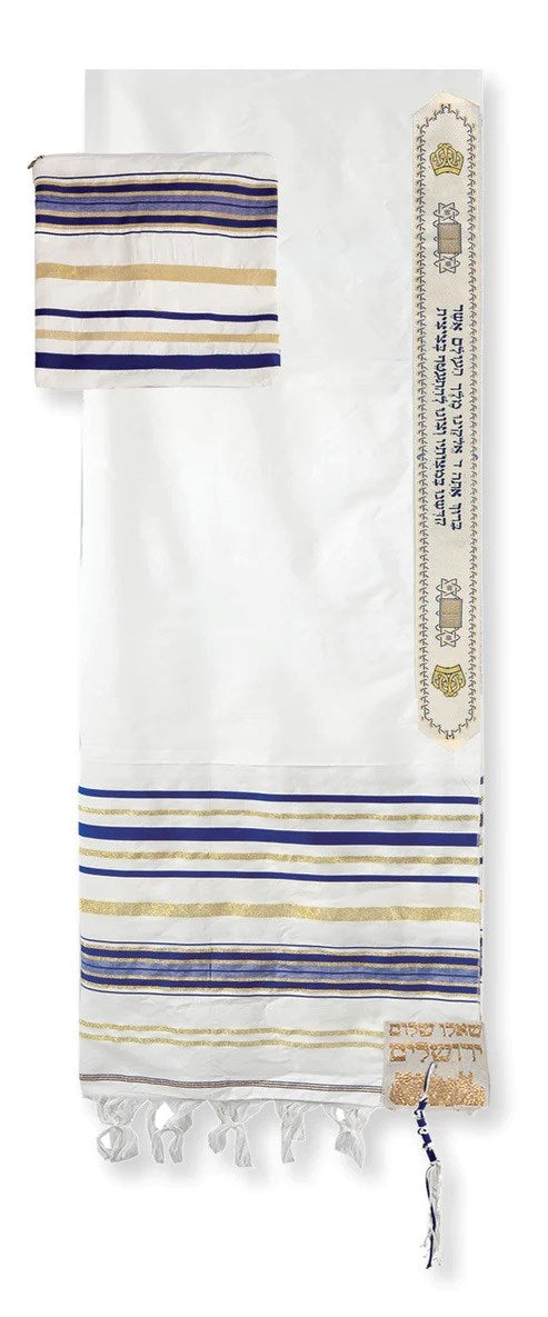 Prayer Shawl-Blue Acrylic w/Bag (72" x 22") (#2211)