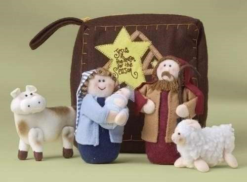 Nativity Set-6 Piece Plush Nativity (7")