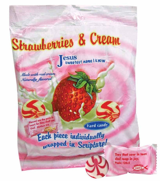 Candy-Strawberries & Cream (5.5oz Bags) (30-JUN-24=PUB OS)