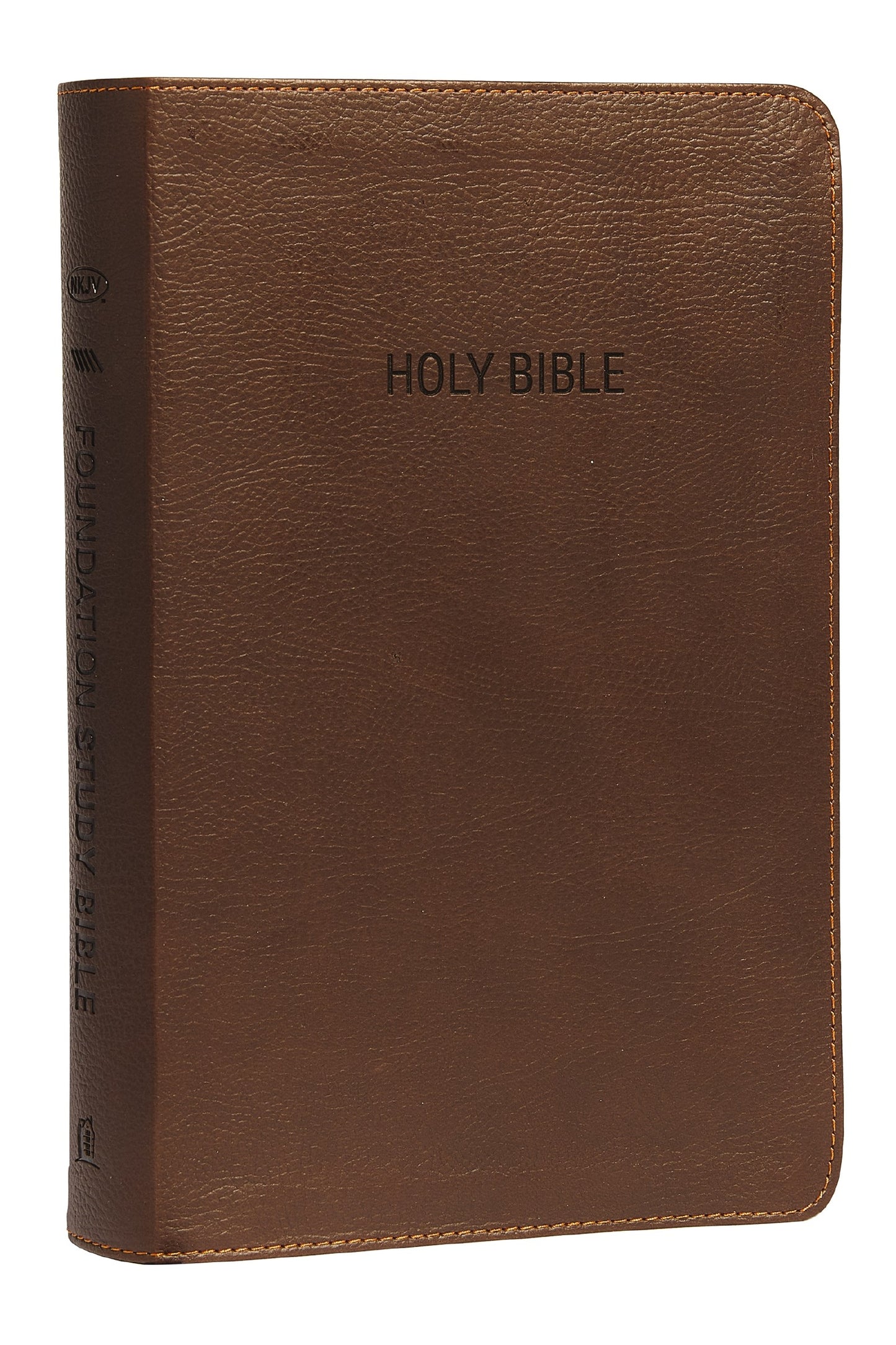 NKJV Foundation Study Bible-Earth Brown LeatherSoft