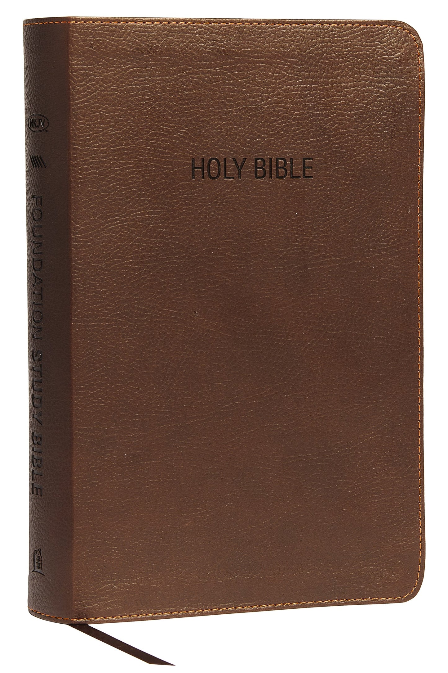 NKJV Foundation Study Bible-Earth Brown LeatherSoft Indexed