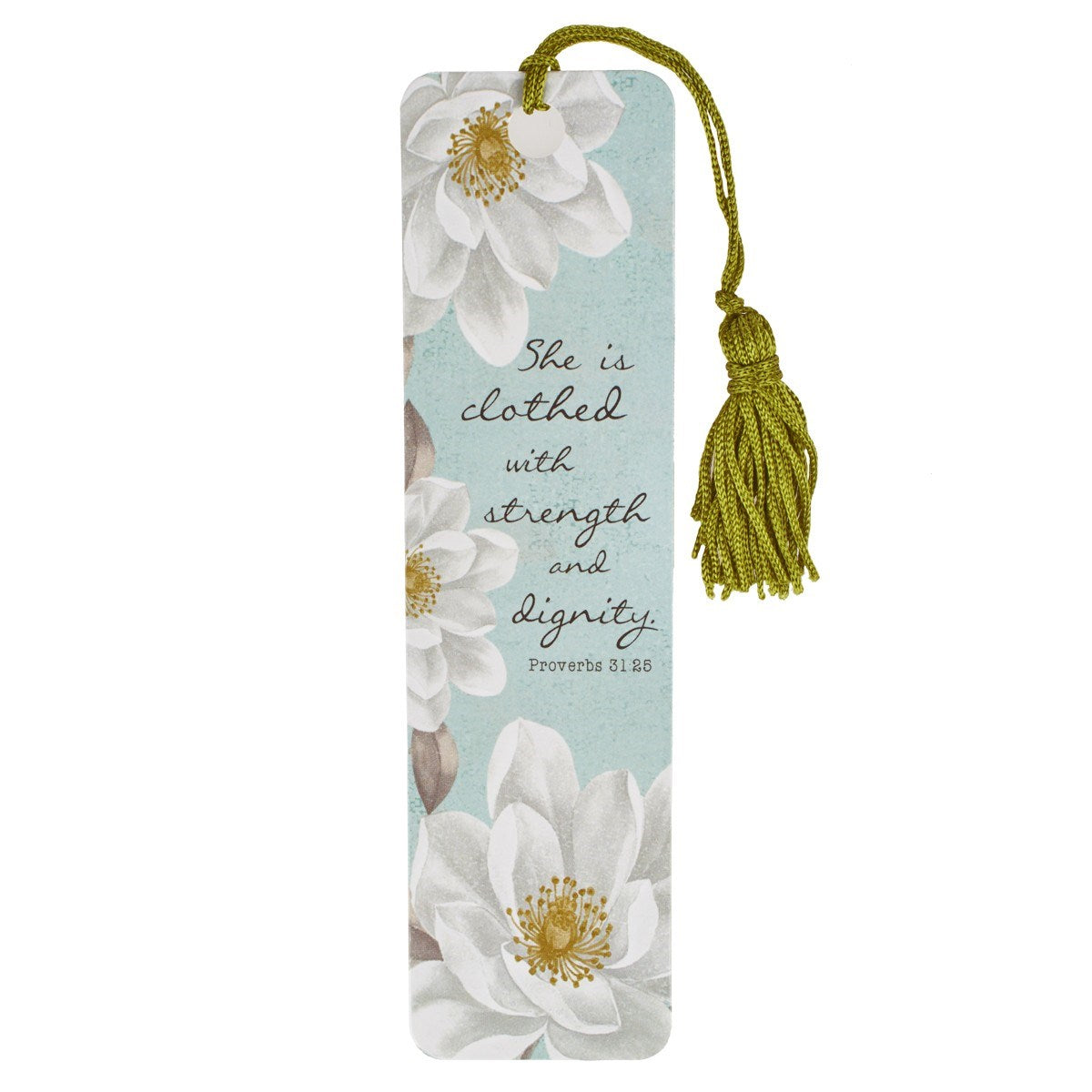 Bookmark-She Is Clothed In Strength And Dignity W/Tassel (Pack Of 6)