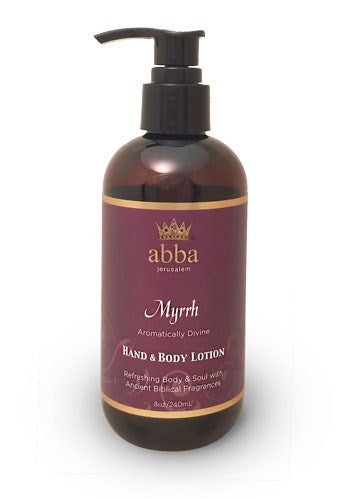 Bath Scents-Myrrh Hand & Body Lotion w/Pump-8 Oz