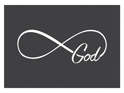 Auto Decal-Vinyl-Infinity-God-White (6 x 2.25)