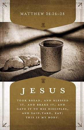 Bulletin-Jesus Took Bread And Blessed It (Matthew 26:26-28 KJV) (Pack Of 100)