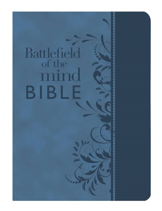 Amplified Battlefield Of The Mind Bible-Blue Bonded Leather