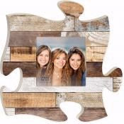 Plaque-Puzzle Piece-Frame-Multicolor Wood (12 x 12)