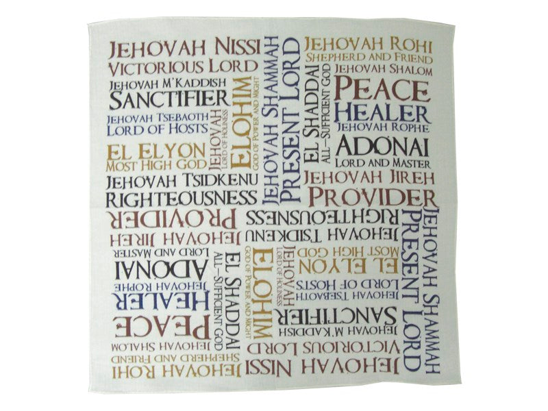 Prayer Cloth-Names Of God (Pack Of 6)