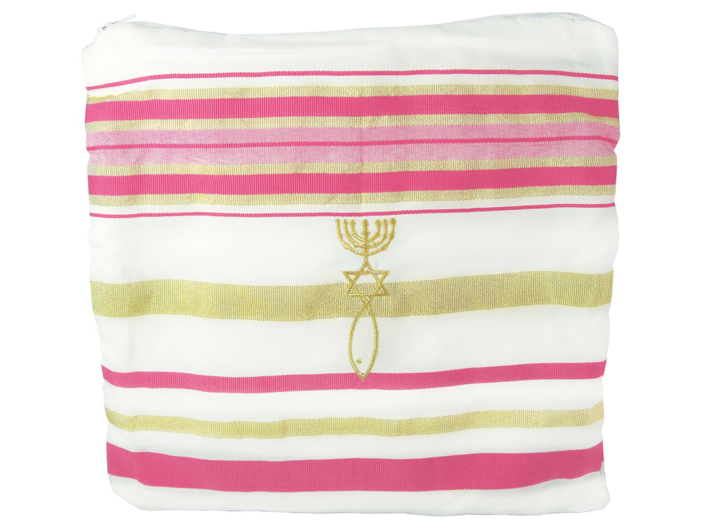 Tallit-Prayer Shawl-Pink (72" x 22")