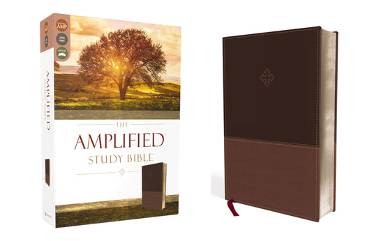 Amplified Study Bible (Revised)-Brown LeatherSoft