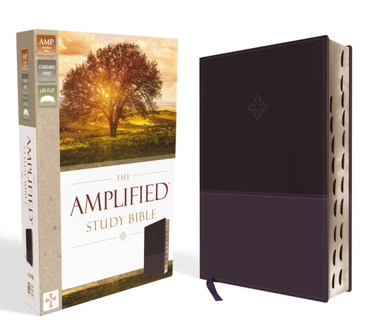 Amplified Study Bible (Revised)-Purple LeatherSoft Indexed