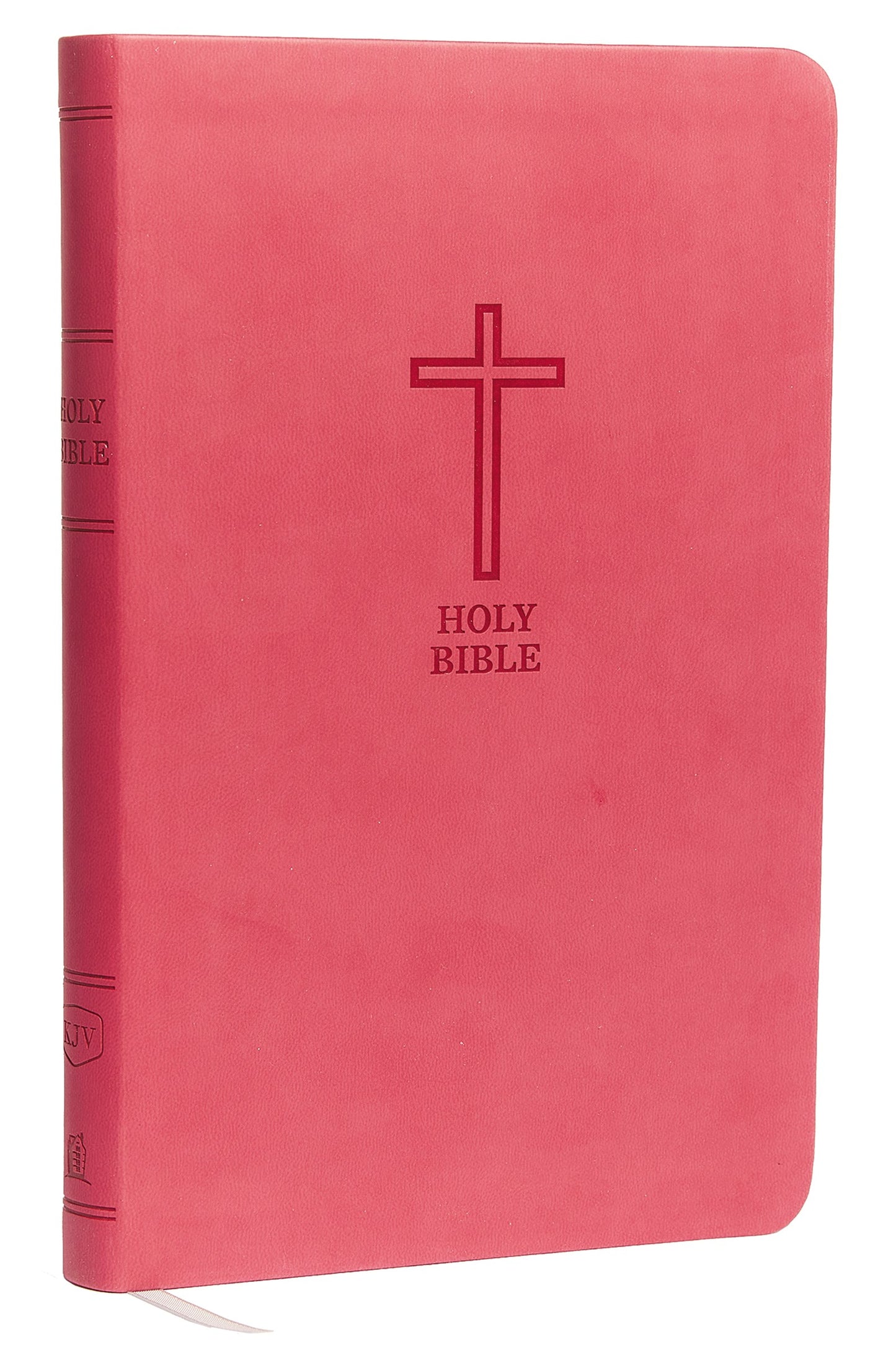 KJV Value Thinline Bible (Comfort Print)-Pink Leathersoft