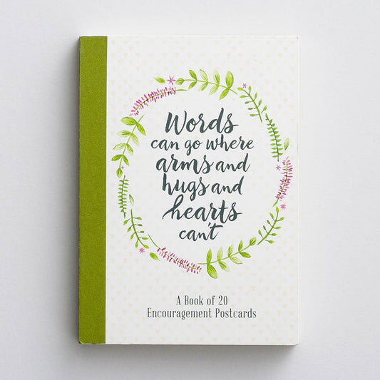 Encouragement Postcard Book-Words (Pack Of 20)