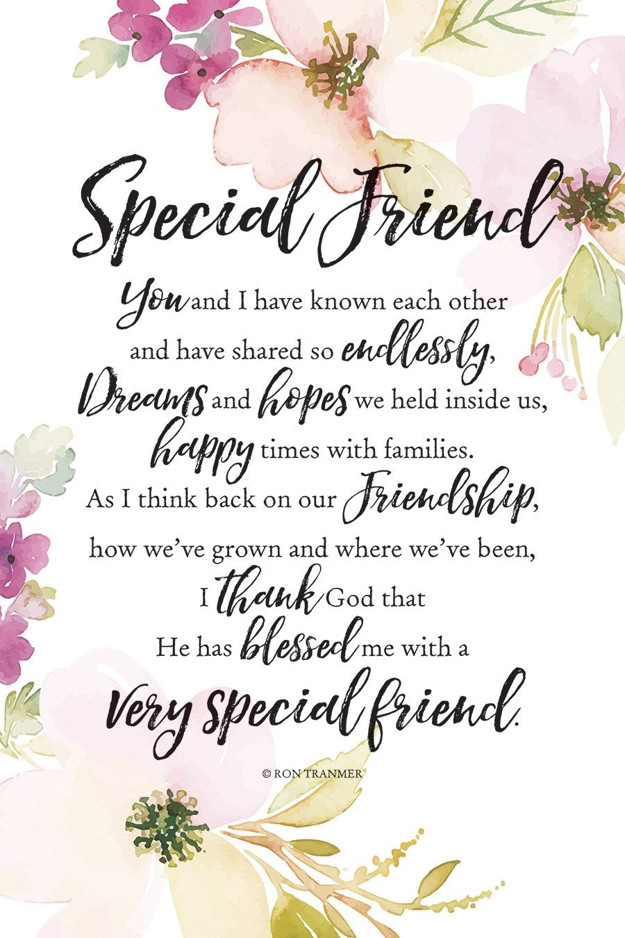 Plaque-Woodland Grace-Special Friend (6 x 9)