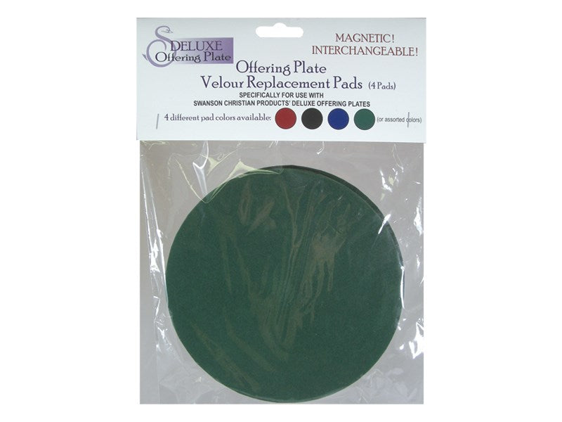 Offering Plate Replacement Pads-Dark Green (Set Of 4)