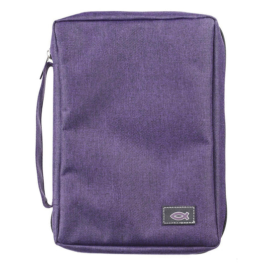 Bible Cover-Value-Fish-Purple-LRG