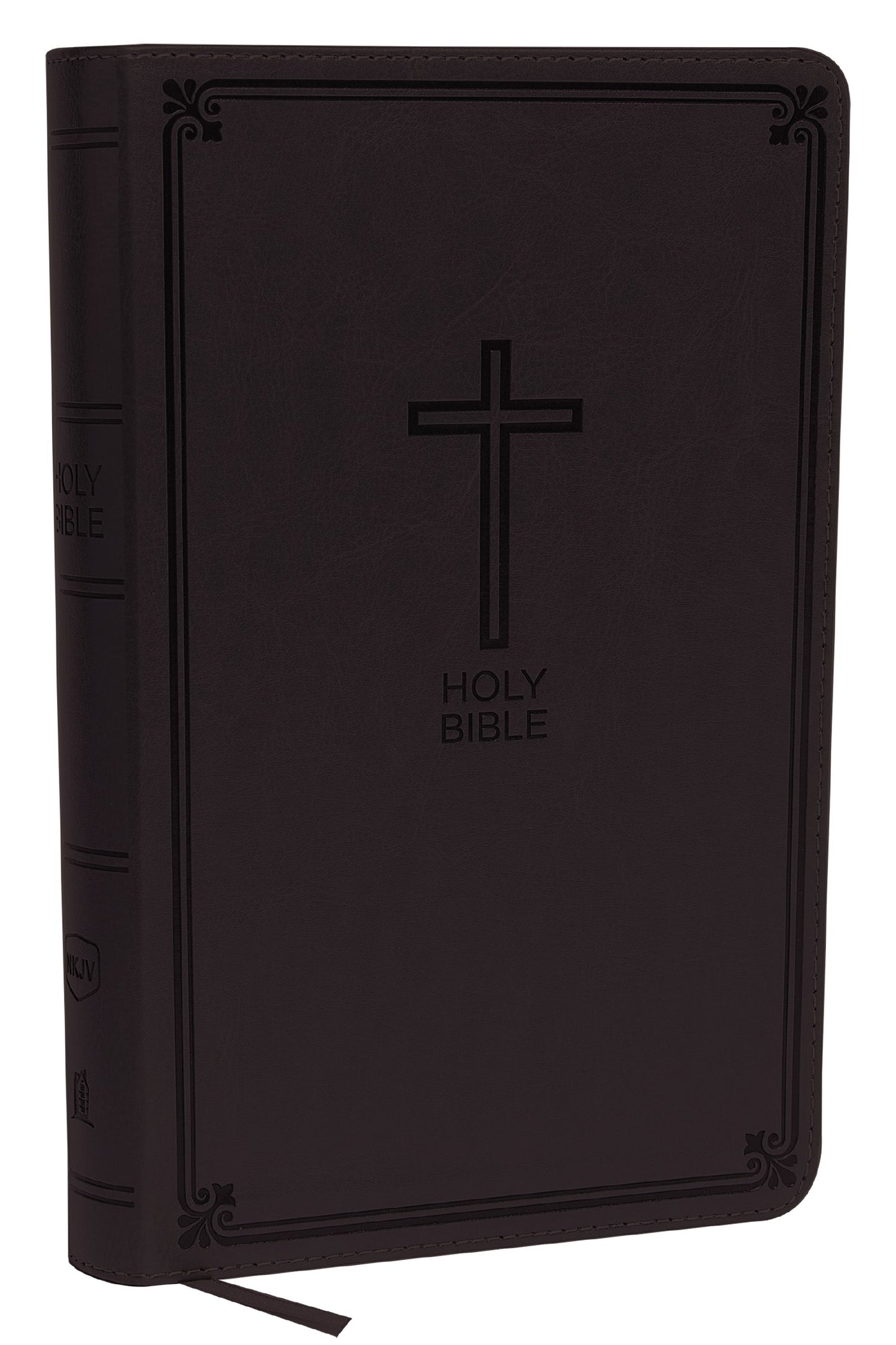 NKJV Deluxe Gift Bible (Comfort Print)-Gray Leathersoft