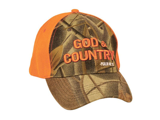 Cap-God & Country-Camo/Orange