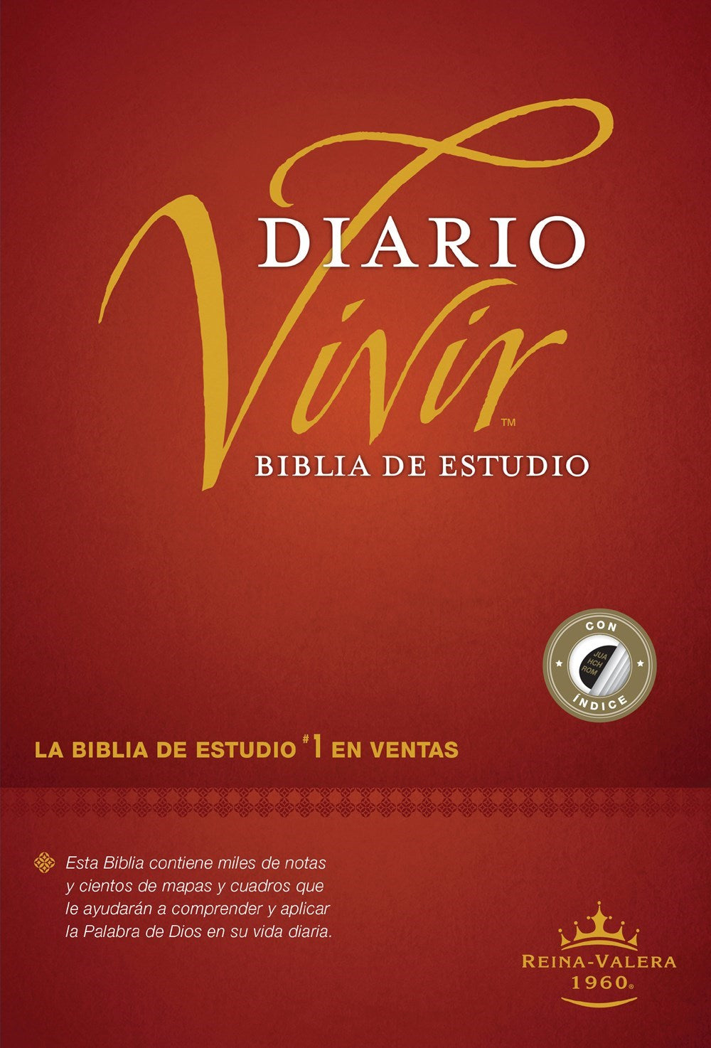 RVR 1960 Life Application Study Bible (Biblia de Estudio del Diario Vivir)-Burgundy Hardcover Indexed