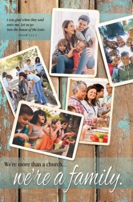 Bulletin-We're More Than A Church  We're A Family (Psalm 122:1  KJV) (Pack Of 100)